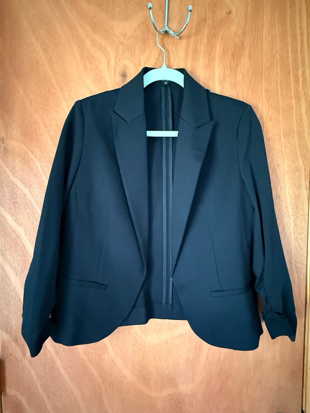 Amanda & Chelsea Black Open-Front Blazer